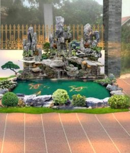 đặt hòn non bộ trong nhà